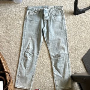 AG button fly jeans